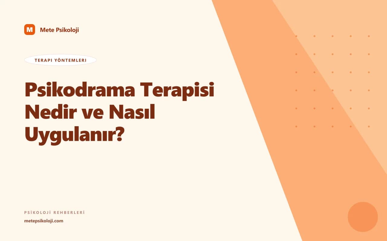 Psikodrama Terapisi Nedir ve Nasıl Uygulanır?