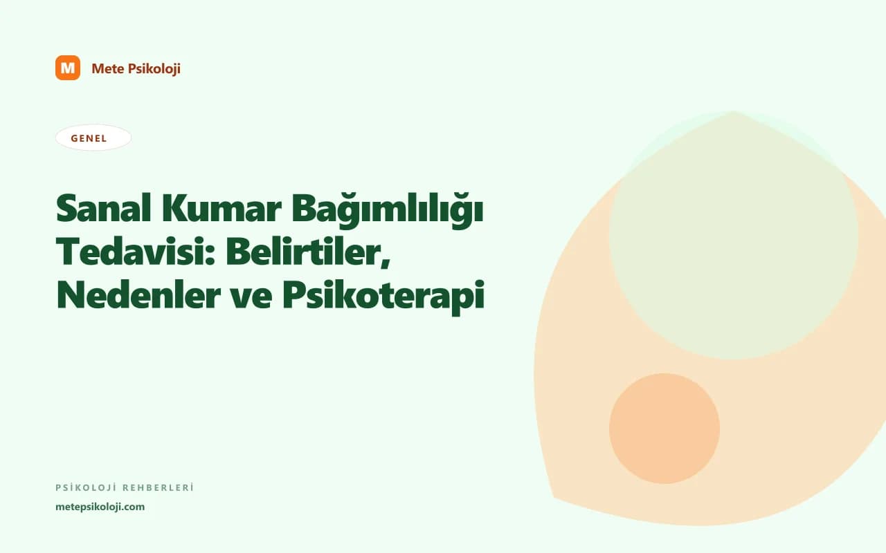 Sanal Kumar Bağımlılığı Tedavisi: Belirtiler, Nedenler ve Psikoterapi