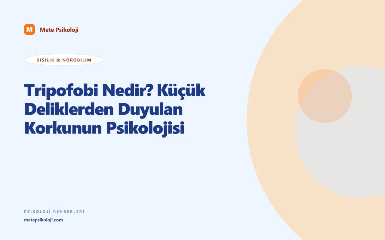 Tripofobi Nedir? Küçük Deliklerden Duyulan Korkunun Psikolojisi